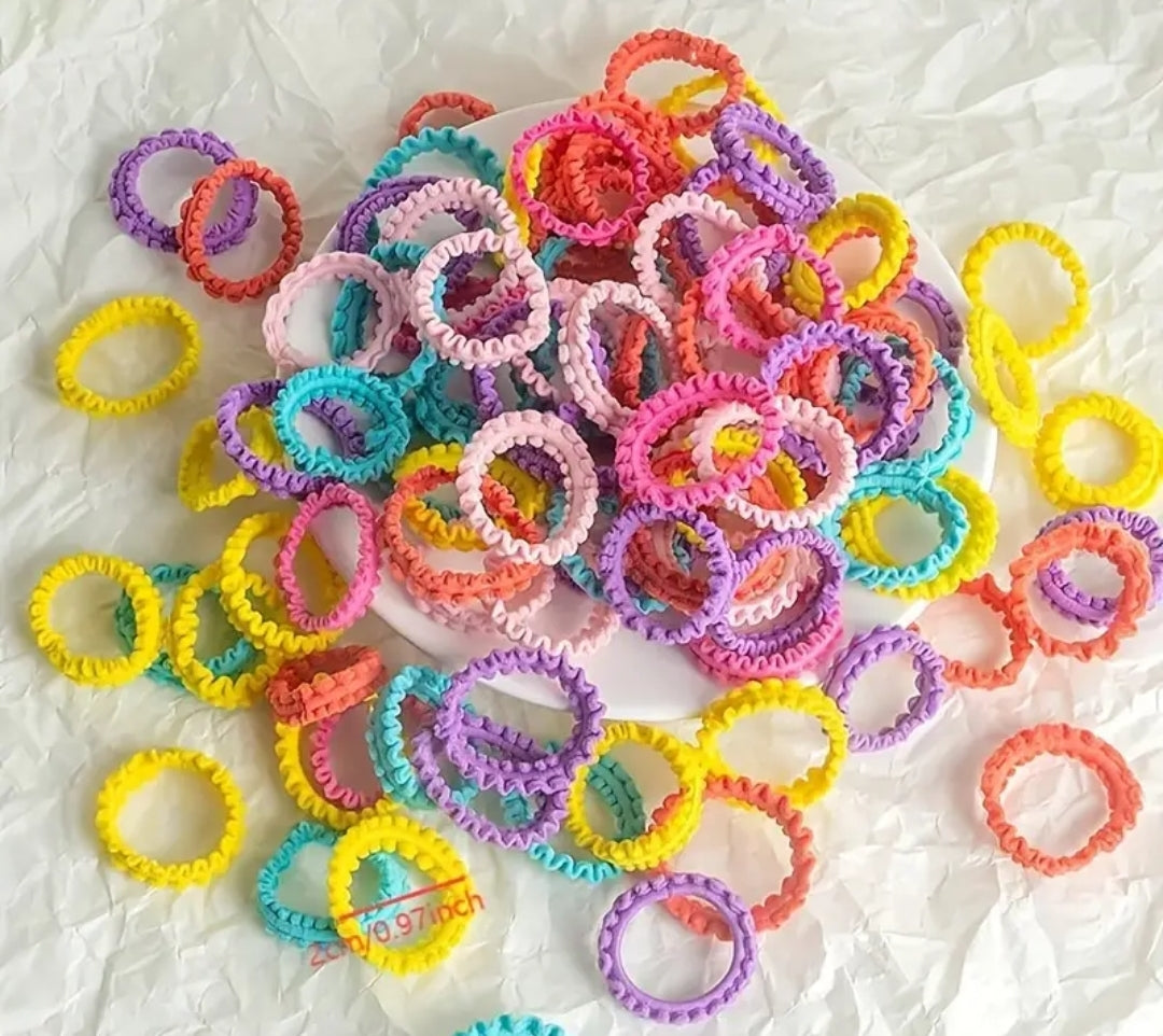 10pcs Colorful Girls Hair Rope, Elastic Hair Bands, Hair Accessories