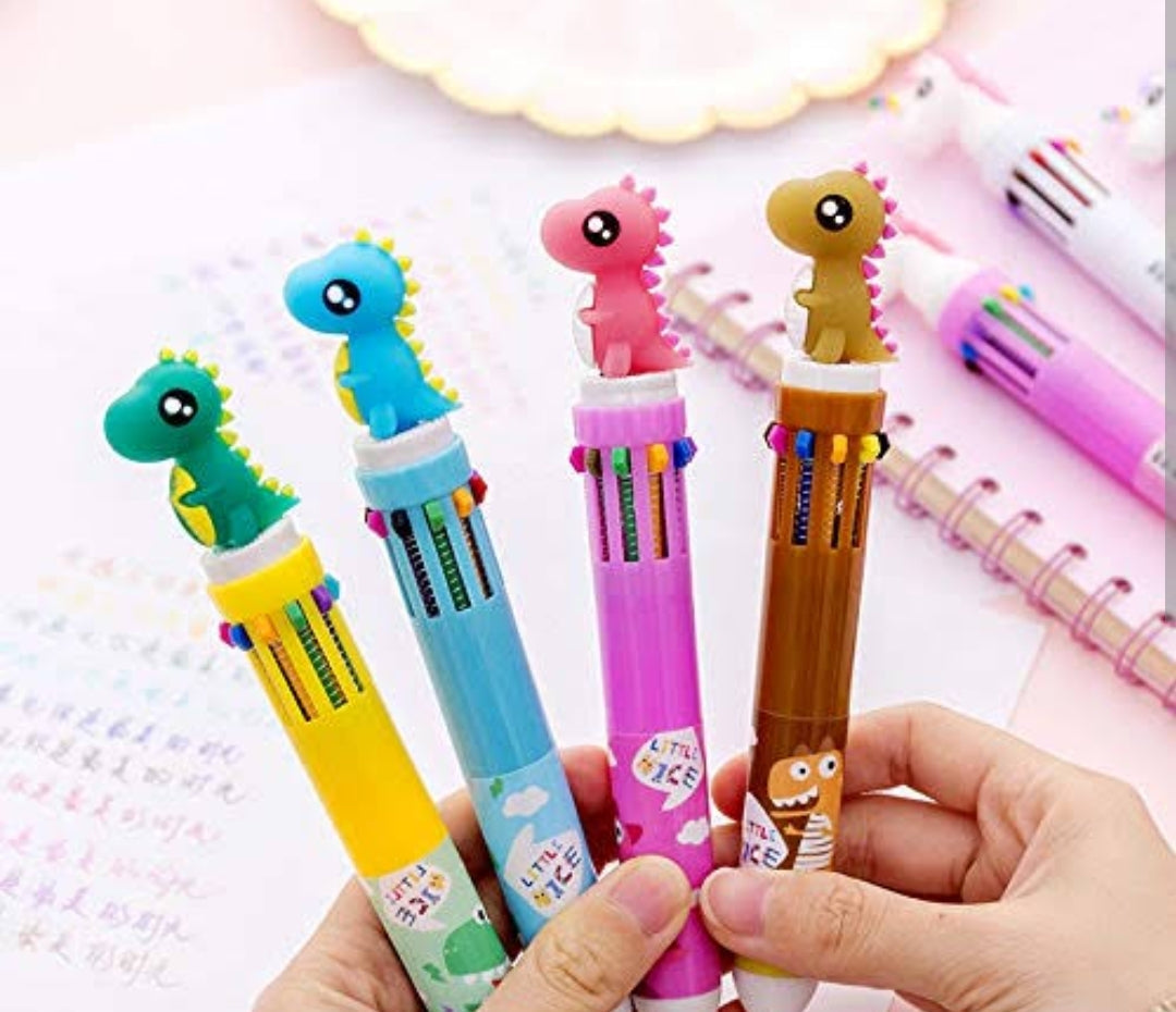 Cartoon Multicolor Pen - 10 Colour Creative Pen!