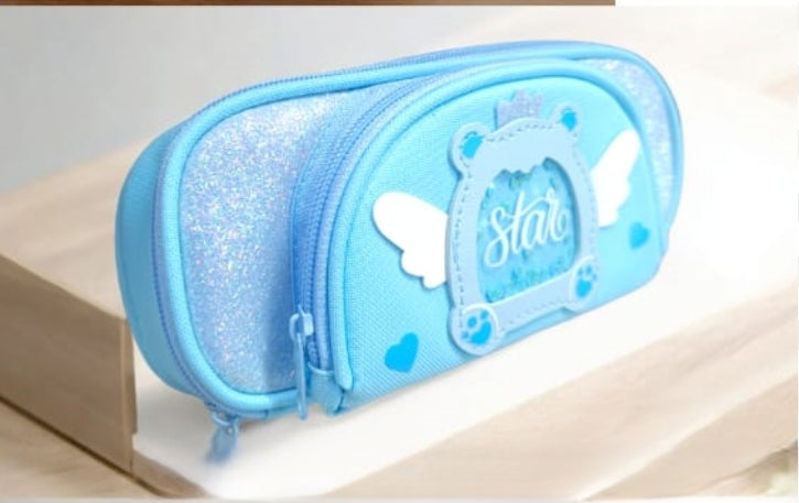Large Capacity Pen Case, Two-Compartment Pencil Pouch!
