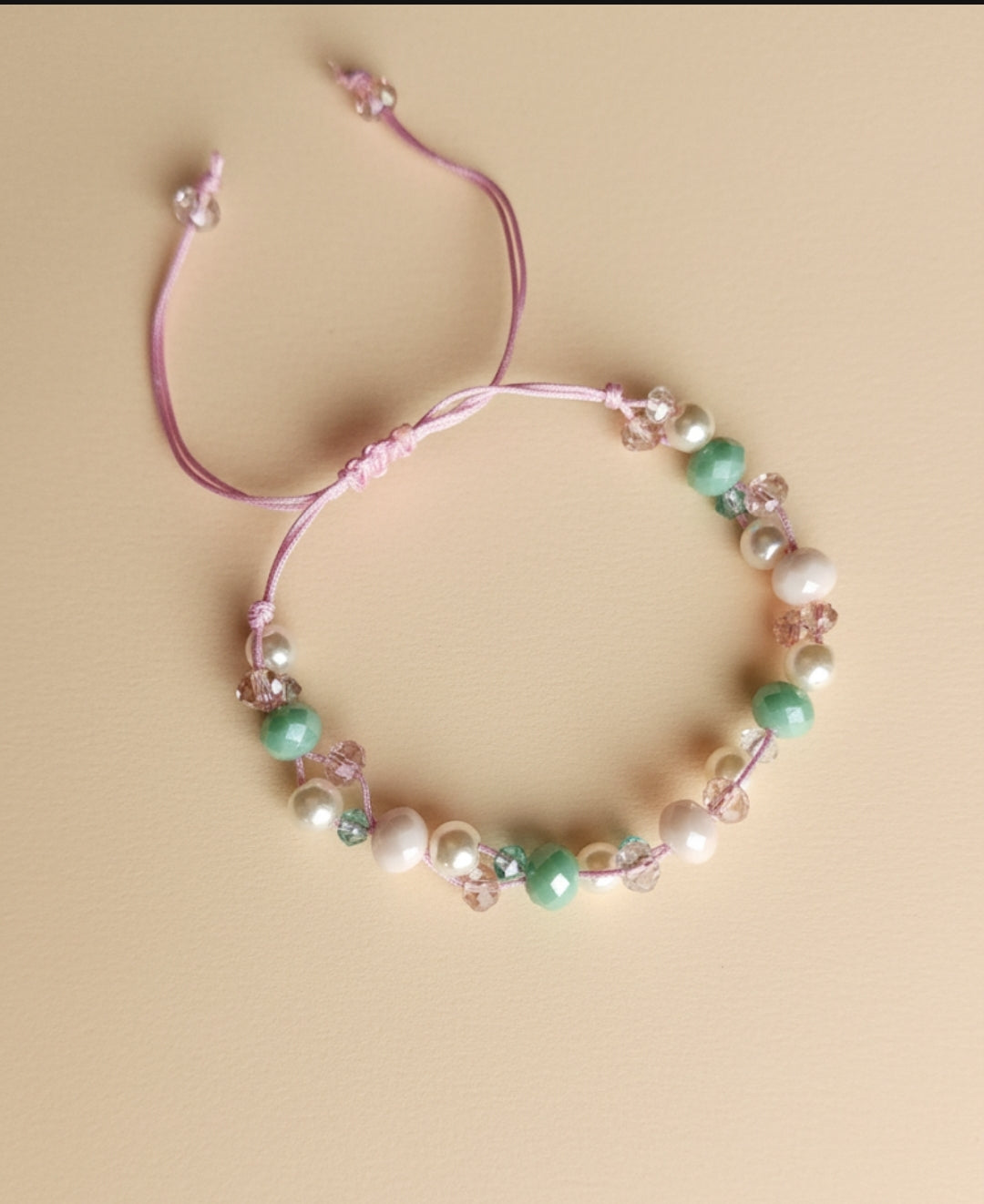 πΈ Pastel Pearl Beaded Bracelet πΈ