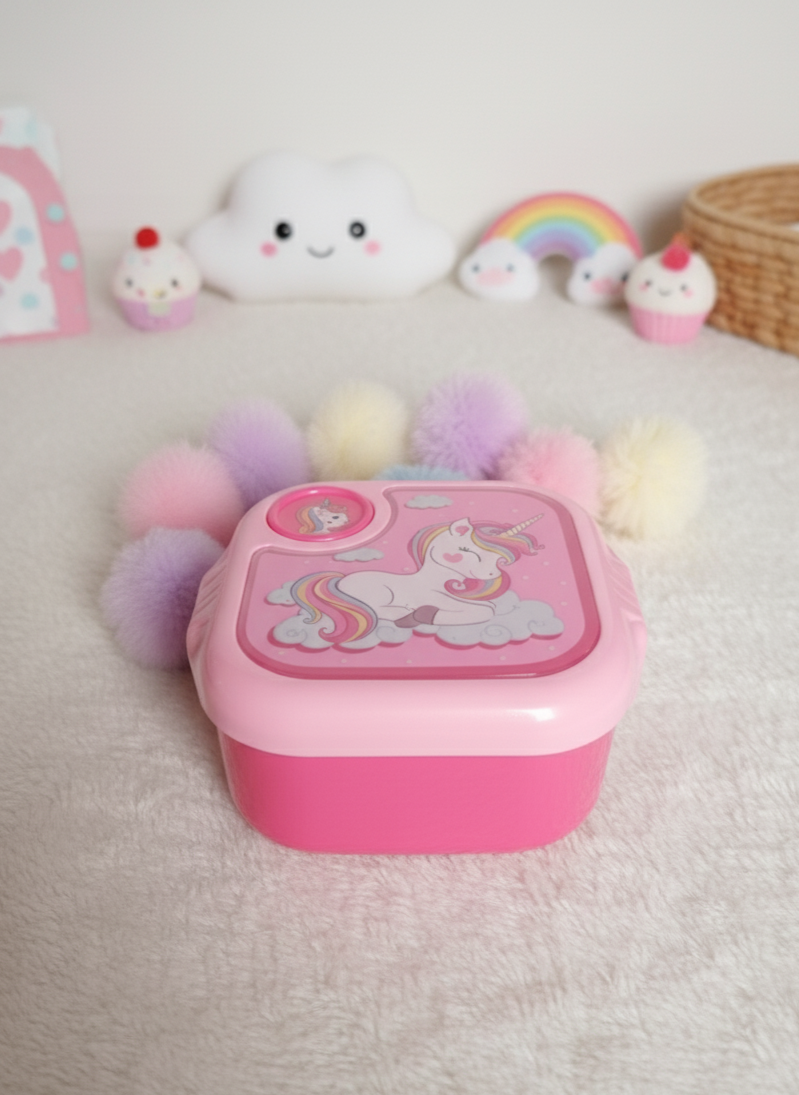 β¨ Cute Unicorn Lunch Box for Girls β Pink Magical Cloud Design β¨